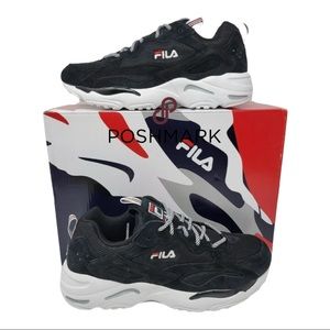 Fila Ray Tracer Shoes Black Red 1RM00642-014